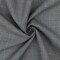 Light Gray-Black-Green Glen Plaid Wool-Poly Twill Woven Suiting Fabric By the Yard